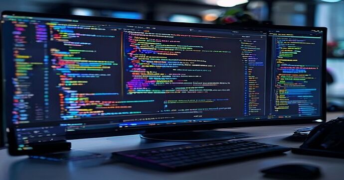 web development code screen