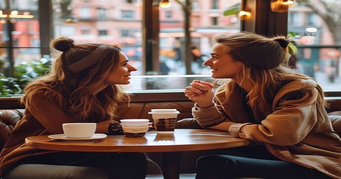 coffee date conversation couple