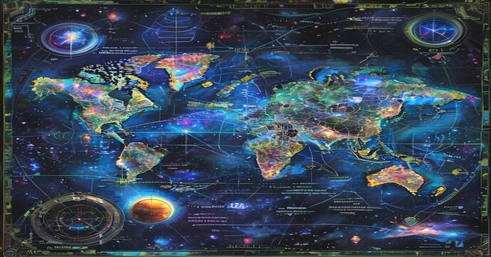 sci-fi fantasy galaxy map