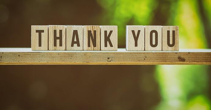 Thank you note