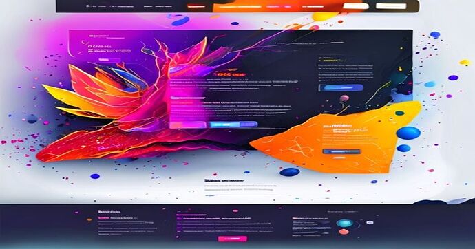 flash website design colorful