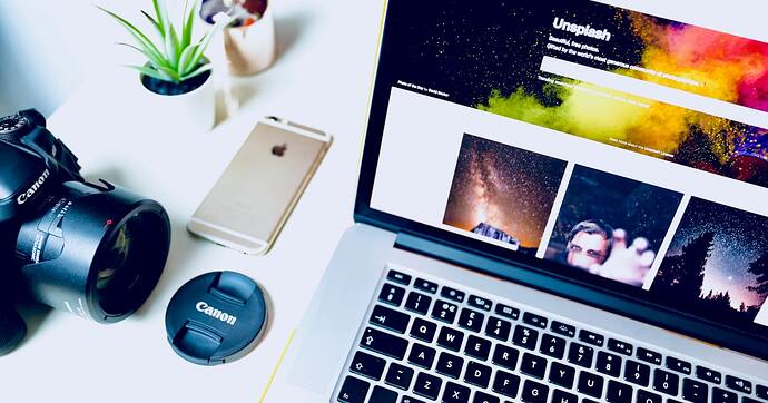 dynamic image feed web design photography banner