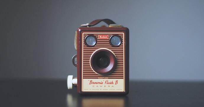 vintage digital camera retro compact