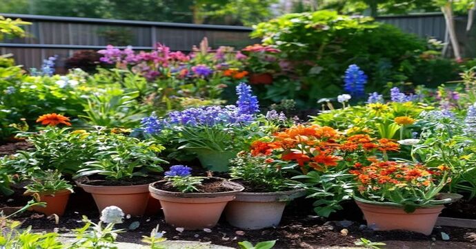 garden planting annuals flowers