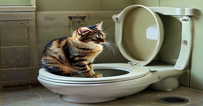 cat toilet training pet
