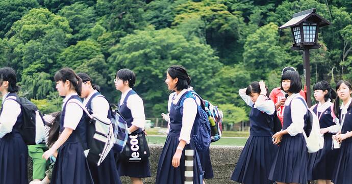 Japanese high school student