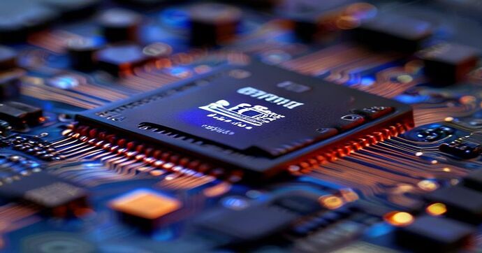 TPM security chip closeup