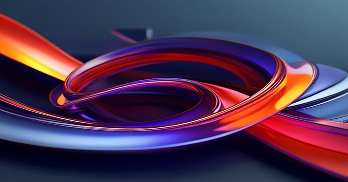 abstract signature design C4D render