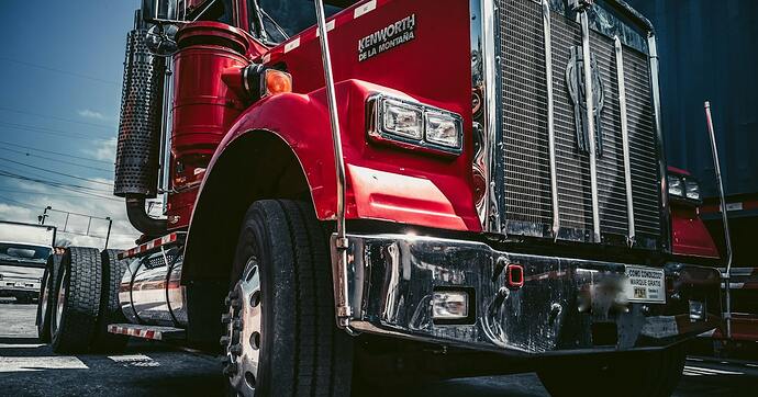truck engine bay